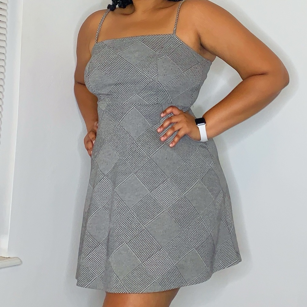 Grey Pattern Dress